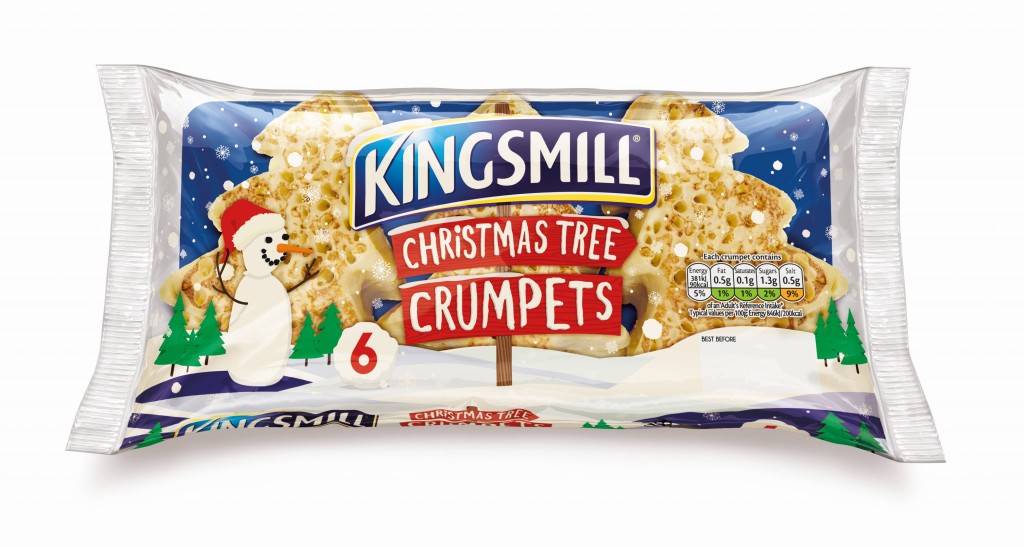Kingsmill unveils festive Christmas tree shaped crumpets
