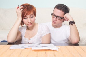 couple in debt