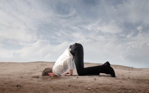 head in sand