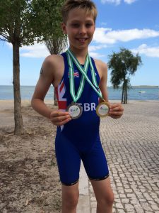 Plymouth College Biathlete Oliver Smart Medals Championship