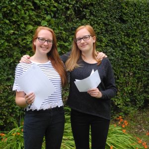 St Mary's Calne A Level Results Day Bavinton Twins