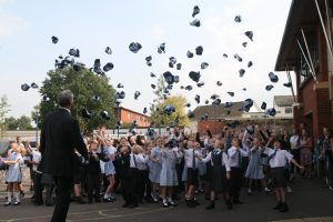 Wellington Prep School Relaunch Throwing Caps