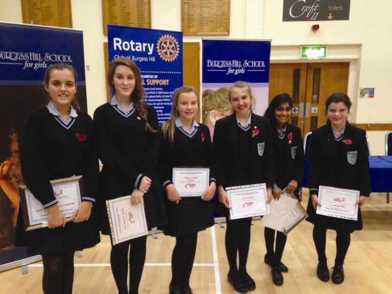 Burgess Hill Students Succeed At Rotary 'Youth Speaks' Competition