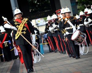 Royal Hospital School Royal Marines Band Marching