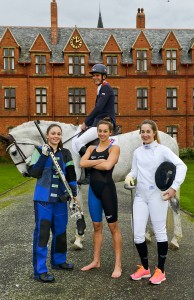 NORTH WITH WORDS.  Ellesmere College is one of only three schools in the UK and one of nine in the world to be given a World Academy of Sport (WAoS) accreditation which enables national and international level athletes to follow a more flexible study programme to achieve the International Baccalaureate Diploma (IB). Seen here are Will Edwards, Shannon Davies, Chloe Golding and Charlotte Dixon.  19.11.15 PIC BY LAURA DUTFIELD COPYRIGHT OF SHROPSHIRE NEWSPAPERS