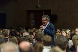 Lord Winston answers questions from the floor