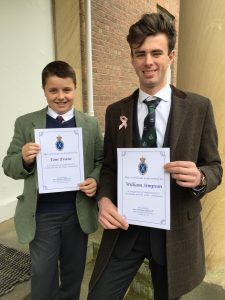 Tom Evans and Will Simpson nominated for the Shropshire Outstanding Citizen Award 2017