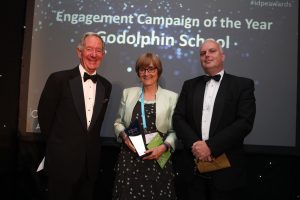 Moyra Rowney Director of External Relations at Godolphin receives the IDPE award