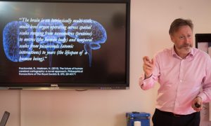 Dr Guy Sutton delivers his Brain Day lecture