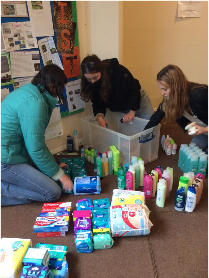 <img src="brutoncharity.png" alt="Bruton school for girls organise hygiene products for Choose Love charity">