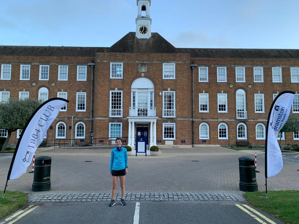 <img src="st-swithuns-school-fundraising-charity.png" alt="St Swithun's School Headmistress poses outside school before charity run">