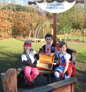 Bromsgrove School pupils aboard the Taylor's Treasure