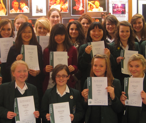 Bruton School for Girls pupils celebrate Drama success