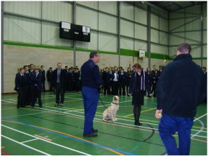 Epsom college Police dog visit 