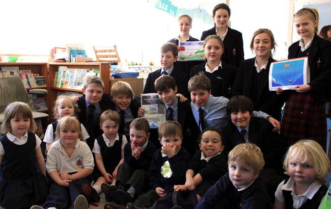 Kelly College Pupils Delight Nursery with Children’s Stories