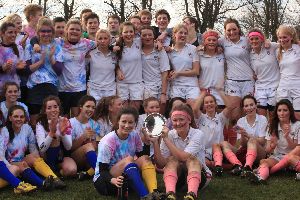 Oundle Girls after the charity rugby match