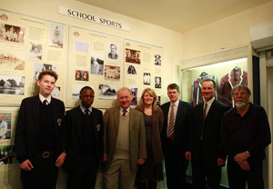 Oundle School students working with Oundle Museum