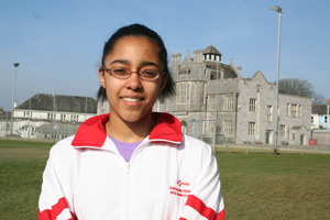 Plymouth College fencer Tia Simms competed in the U15 fencing team in Paris