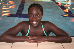 Plymouth College Swimmer Jamila Lunkuse