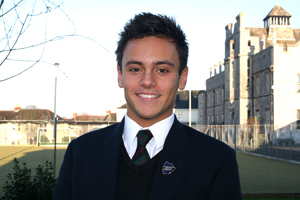 Plymouth College Pupil and famous diver Tom Daley