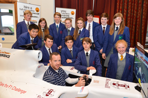 Rossall School pupils at event