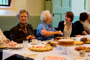 Rydal Penrhos Volunteers spend afternoon hosting a tea party for the elderly