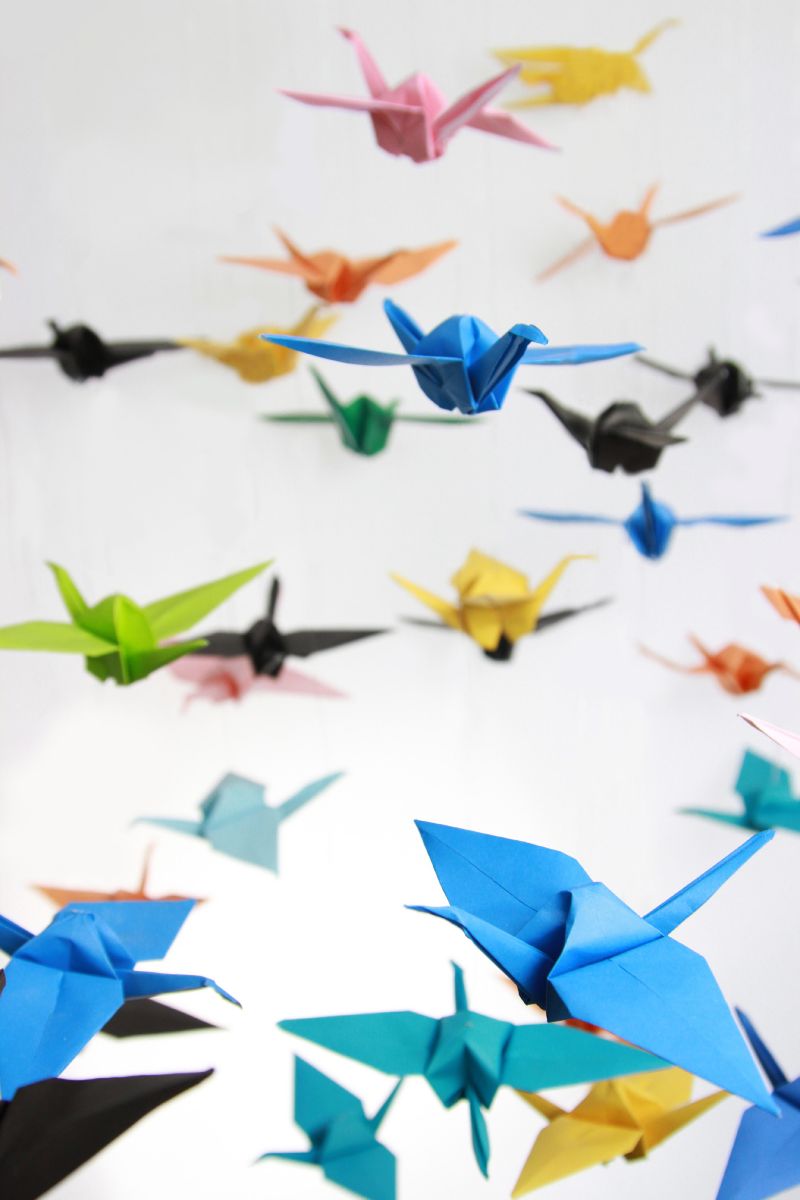 Scarborough College origami birds IB