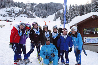 St Marys Calne skiing competition