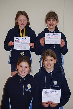 St Swithuns Girls' School Biathlon Champions