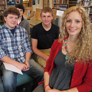 Tudor expert Dr Suzannah Lipscomb visited Sutton Valence School to give students an insight into her work as a living historian
