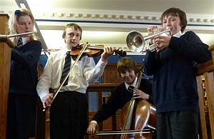 Trent College Music quartet