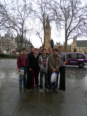 Wycliffe College students at Westminster