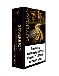 are sovereign blue cigarettes light Sovereign 'Lights up the city'
