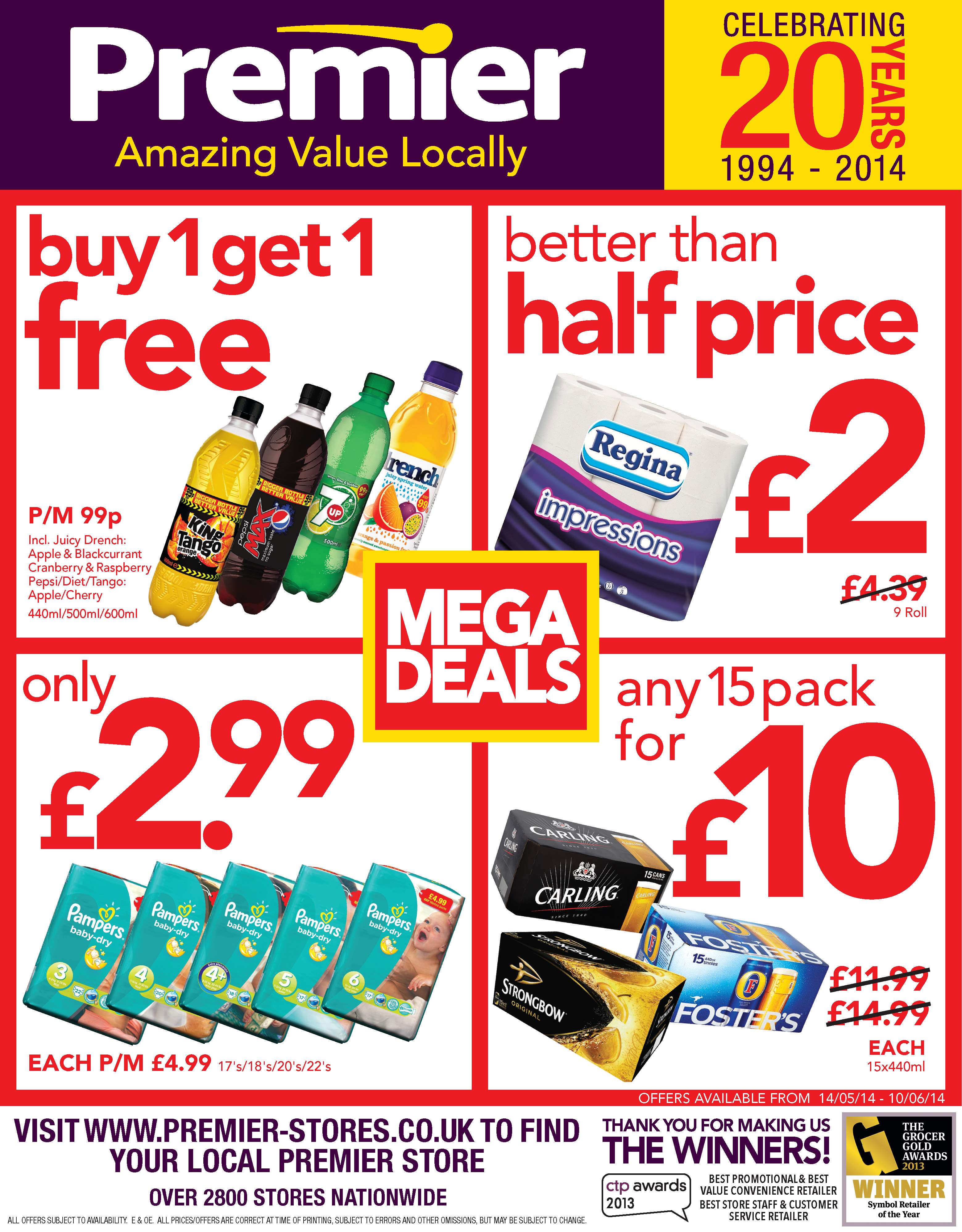 Premier unveils new promotions as the symbol group turns 20