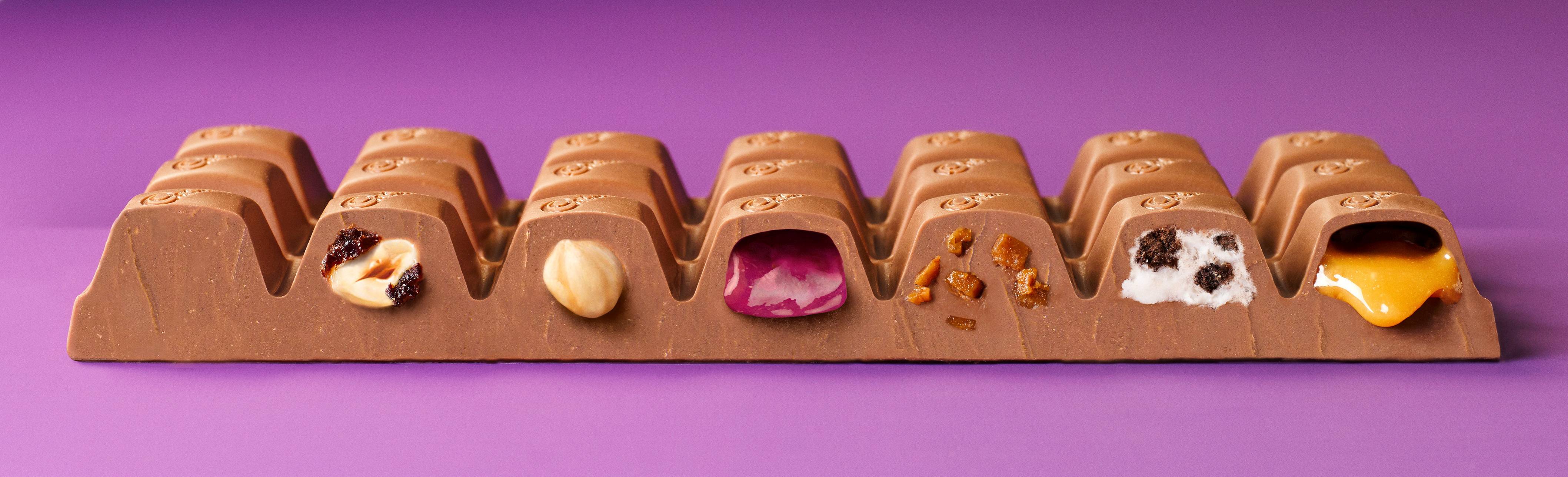 The new sevenflavoured chocolate bar from Dairy Milk