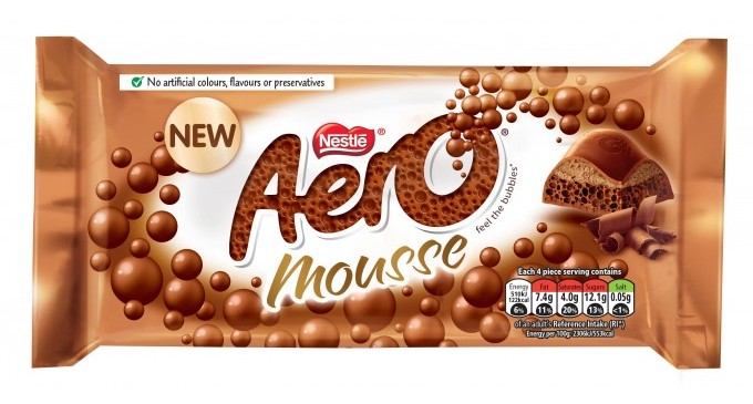 Nestlé launches Aero Mousse chocolate bar