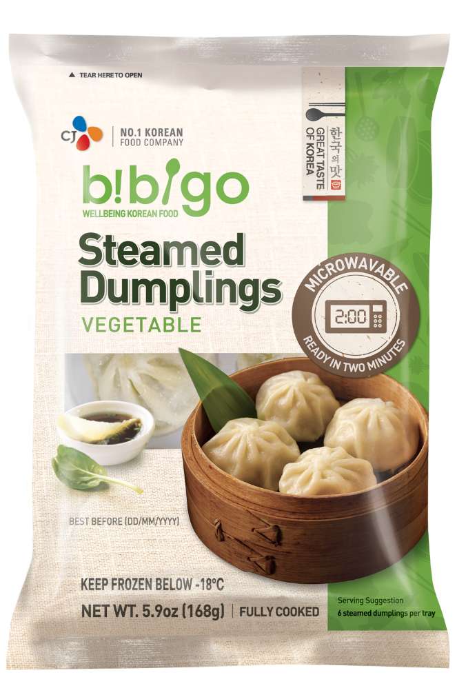 New vegetable steamed dumplings from Bibigo