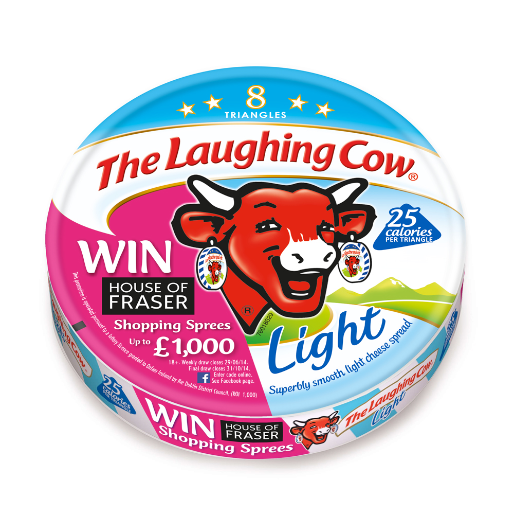 House of Fraser onpack promotion from The Laughing Cow