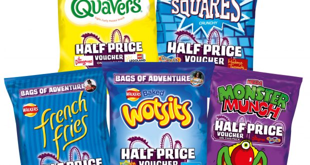 Walkers on pack promotion offers half price entry on days out this summer