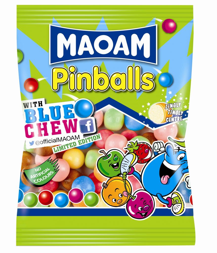 New raspberry blue chew for Maoam Pinballs