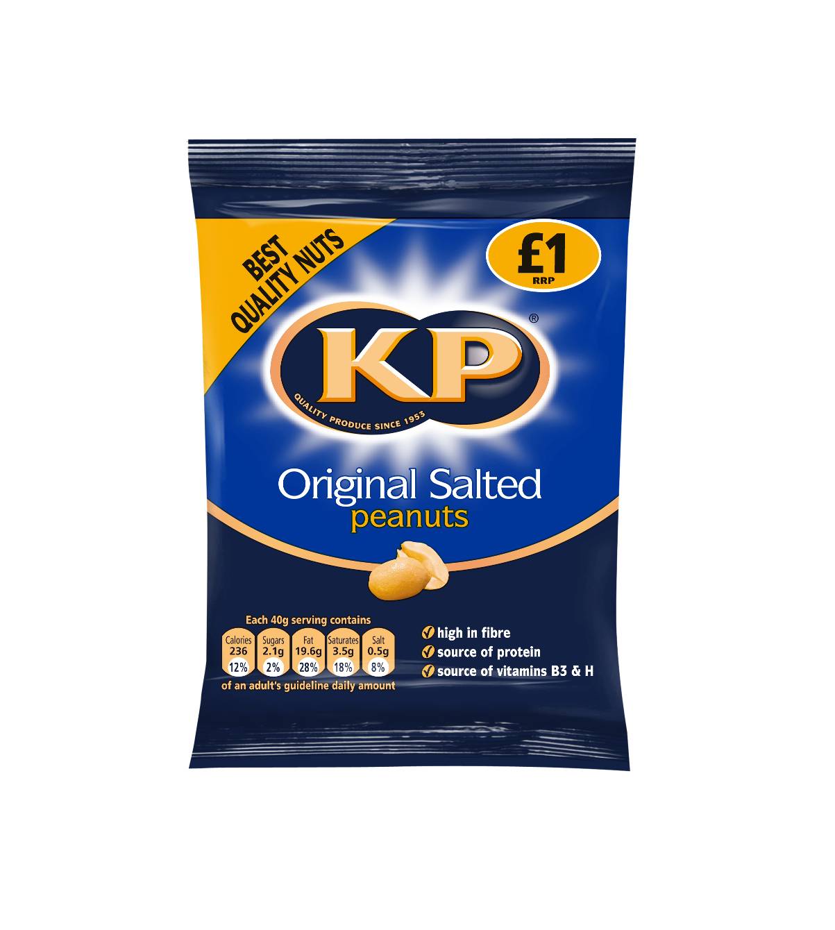 KP Nuts announces £1 pricemarked packs