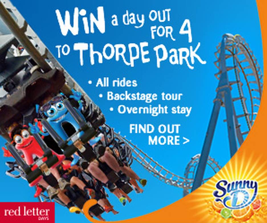 Sunny D unveils Thorpe Park promotion