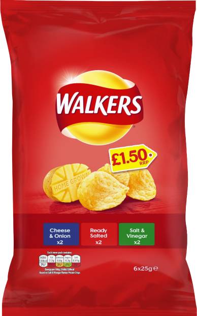 Walkers launches price-marked multipacks