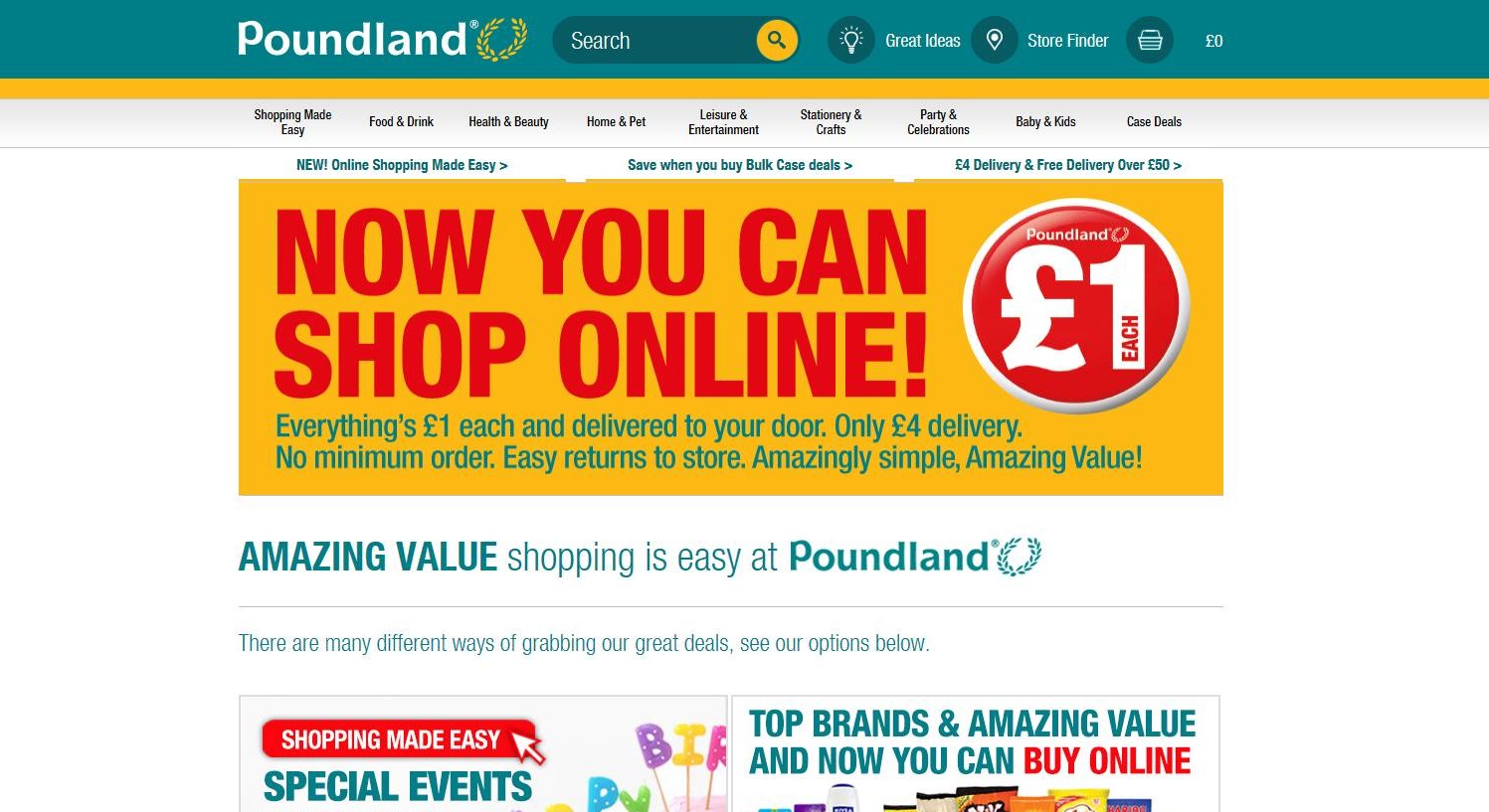 Poundland unveils online store