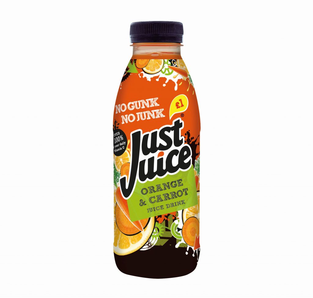 Just Juice unveils Orange and Carrot flavour