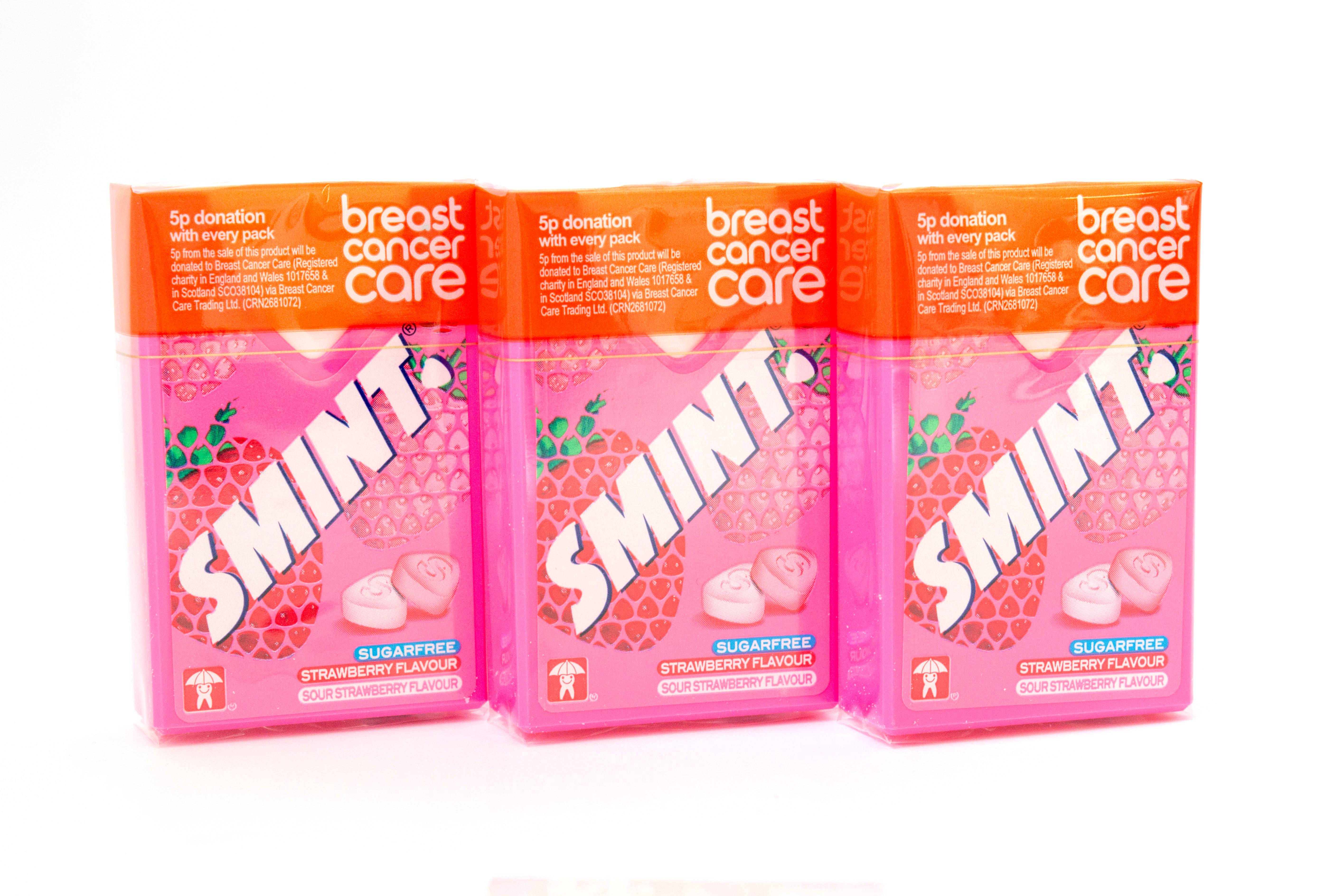 Smint Strawberry Mix packs launched for charity