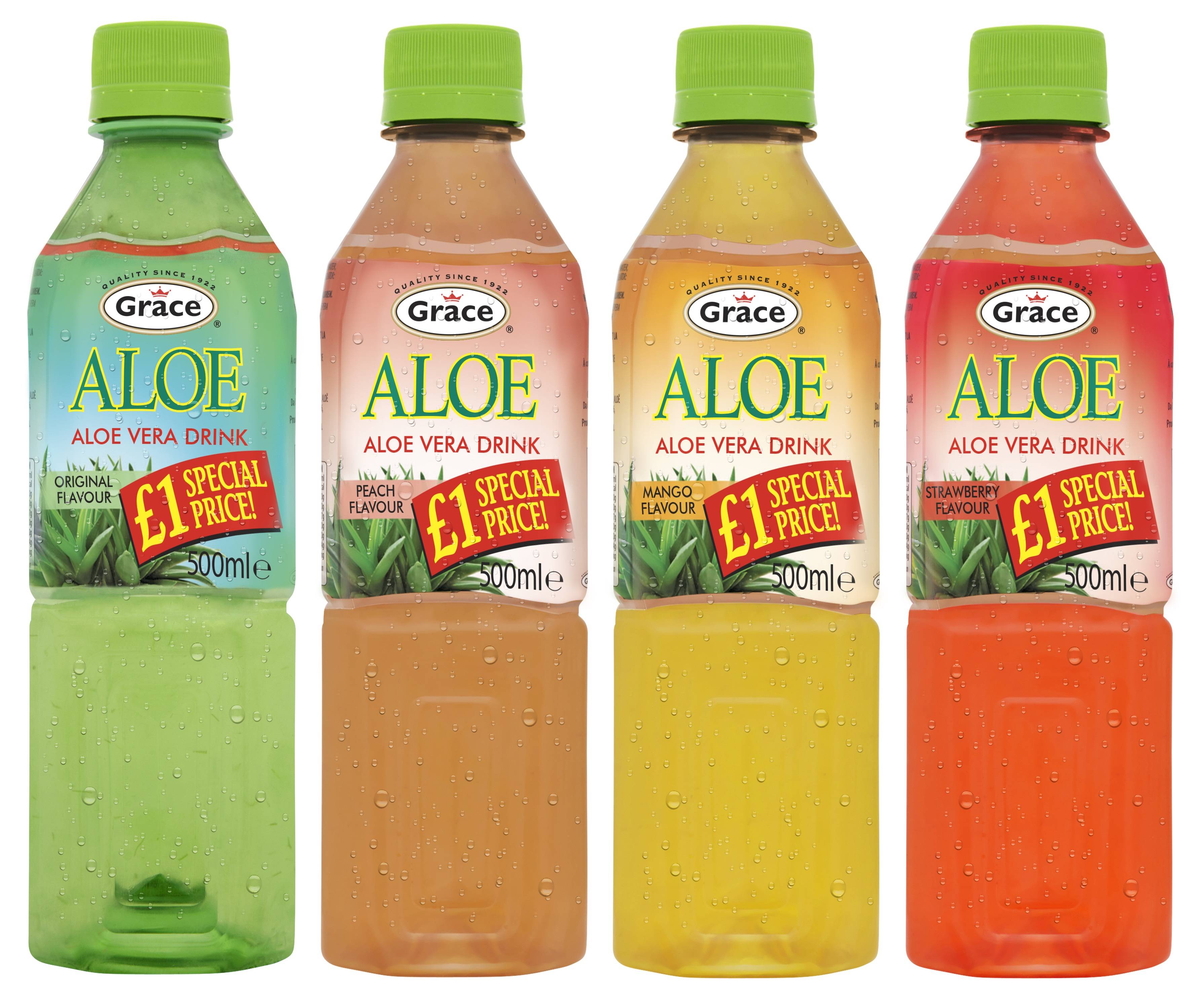 Grace Foods launches Aloe Vera Drink range in £1 PMPs