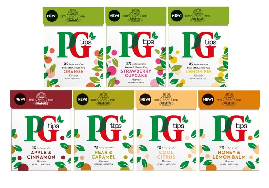 PG tips unveils seven new fruit flavours