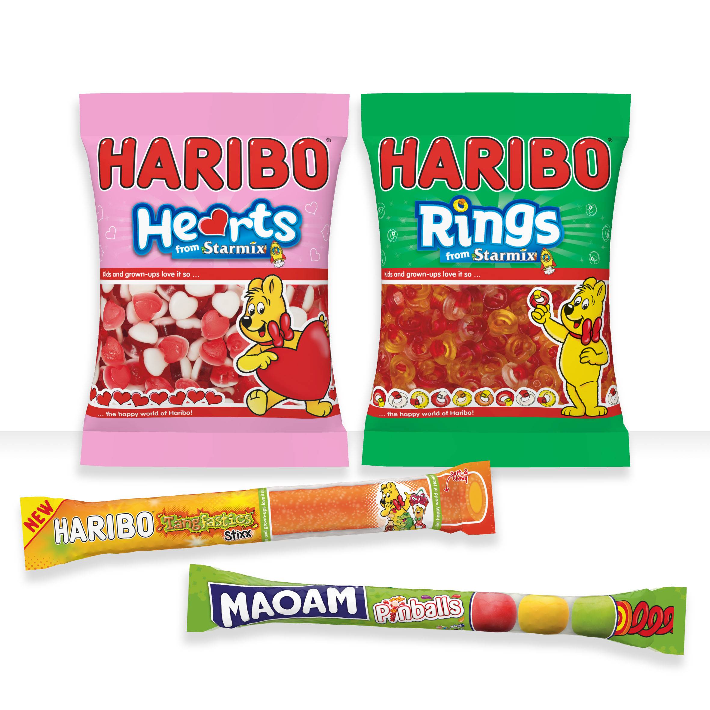 Amazon.com : Haribo Gummi Candy, Starmix 4 oz. Bag (Pack of 12) : Grocery &  Gourmet Food