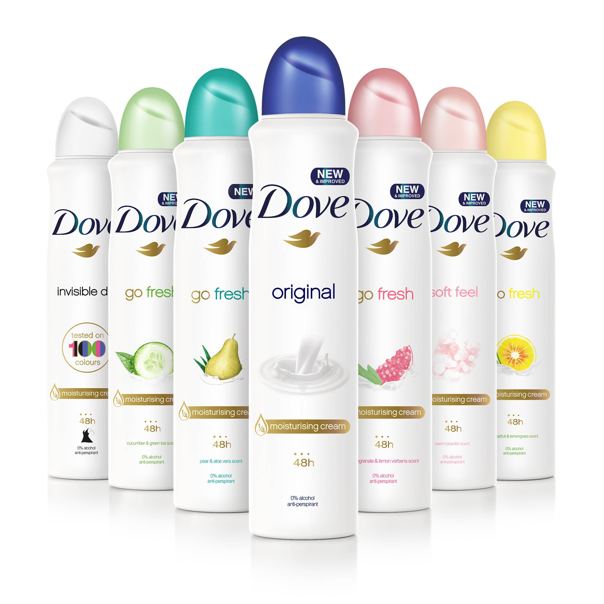 dove deodorant range portfolio brand care deo formula body redesigns adds antiperspirant skin